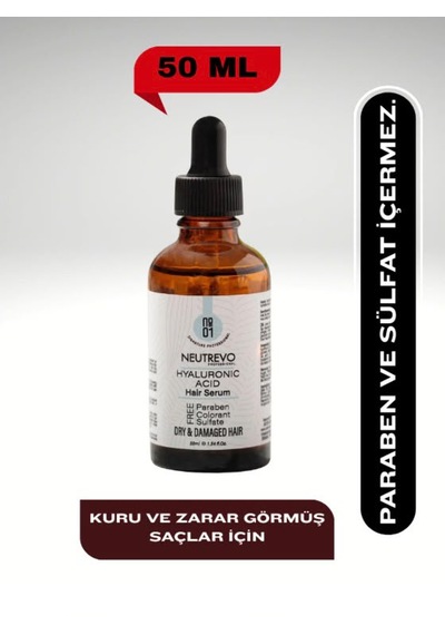 Neutrevo Professional No:1 Hyaluronic Acid Serisi Nem Ve Dolgunluk Veren Saç Bakım Serumu 50 Ml