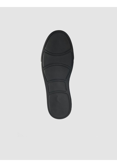 Cabani %100 Hakiki Deri Siyah Bantlı Erkek Loafer Siyah