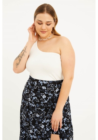 Myline Tek Omuz Crop Top (543781176)