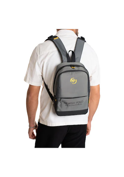 Newish Polo Unisex Quatro Kumaş Notebook Bölmeli Kulaklık Çıkışlı Mini Sırt Çantası Okul,günlük,seyahat Gri GRİ