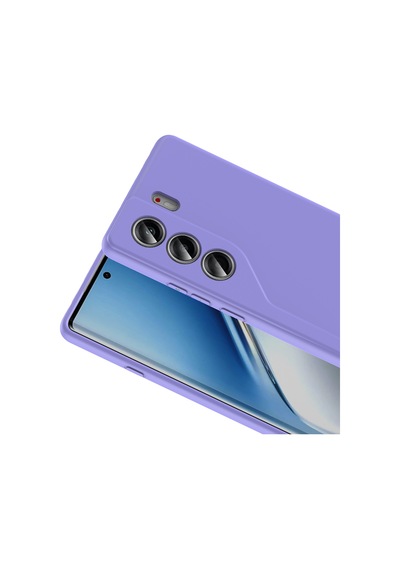 Tecno Camon 40 Pro Kılıf Yumuşak Silikon Kamera Korumalı Lansman Celikaksesuar Koyu Mor
