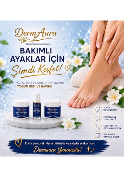 Premium Ayak Bakım Seti Ayak Ve Topuk Bakım Kremi + Topuk Bakım Kremi + Tırnak Ve Tırnak Çevresi Bakım Serumu
