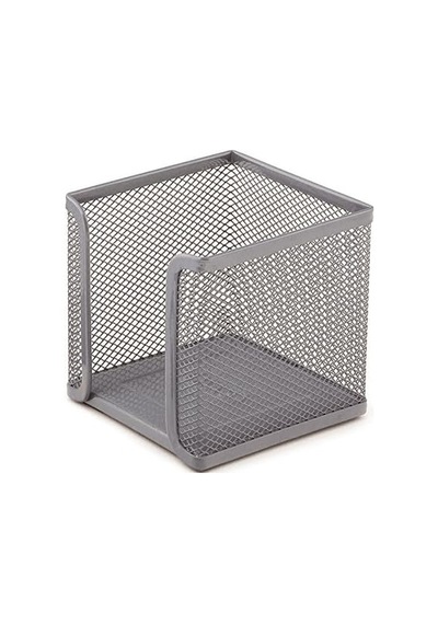 855 Küp Notluk Metal Perforeli Siyah