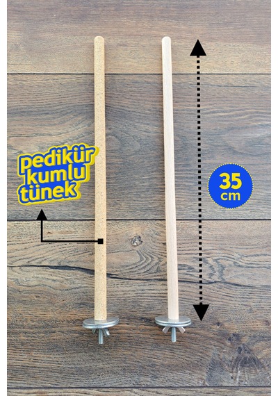 Venty 2'li Doğal Tünek + Pedikür Kumlu Tünek 35 cm Ø12 mm | Muhabbet | Forpus | Sevda | Cennet