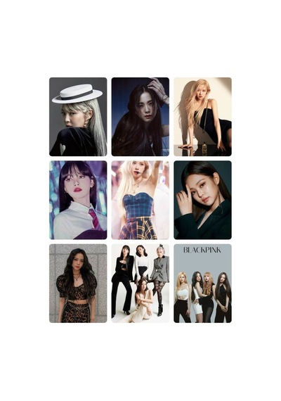 Black Pink 10 No -kpop- 9 Lu Fotokart Seti