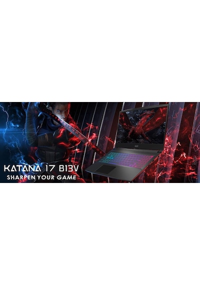 MSI NB Katana 17 B13VEK-1035XTR i7-13620H 16 GB 512 GB SSD 6 GB RTX405017.3" Dos FHD Dizüstü Bilgisayar