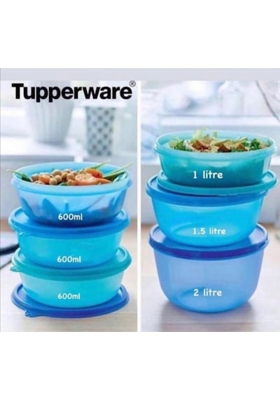 Tupperware Şeker Set Mucize Şeker Ve 3 Adet 600 Ml Çok Renkli