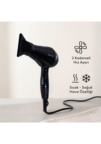 Conti Chd-125 Karayel Saç Kurutma Makinesi 2200w Ac Motor Profesy