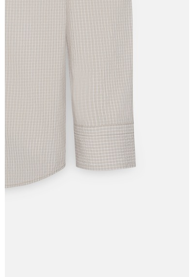 AC&Co / Altınyıldız Classics Erkek Beyaz Bej Comfort Fit Rahat Kesim Düğmeli Yaka Pamuklu Kareli Gömlek Beyaz Bej Beyaz - Bej AC&Co / Altınyıldız Classics Erkek Beyaz Bej Comfort Fit Rahat Kesim Düğmeli Yaka Pamuklu Kareli Gömlek Beyaz Bej Beyaz - Bej