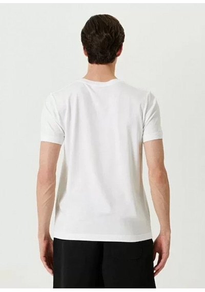 Efnaz Style Unisex Basic Bisiklet Yaka Regular T-shirt - Beyaz