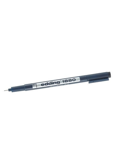 Edding 1880 Teknik Çizim Kalemi - Siyah - 1 Kalem - 0,3 Mm Çizgi Genişliği