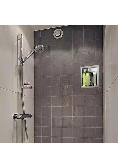 Siyah Paslanmaz Çelik Duş Rafı, Şampuan, Sabun Ve Banyo Malzemeleri İçin Su Geçirmez Duvar Düzenleyicisi, Banyo, Diğer