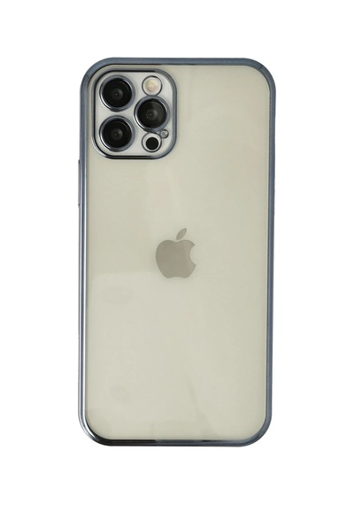 Apple İphone 12 Pro Kılıf Razer Lensli Silikon - Lacivert 0.2M-Çok Renkli