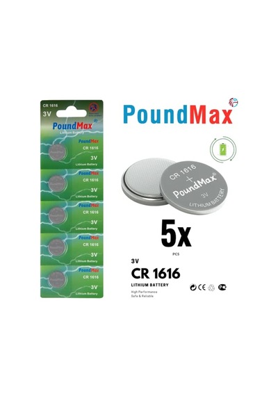 Dl1616 3v Lityum Düğmeli Piller 5'li Paket