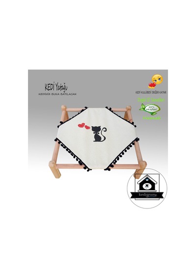 Kedigram Kedi Kulübesi Kedi Hamağı Kedi Evi Oyun Alanı Yatak 50 x 50 CM