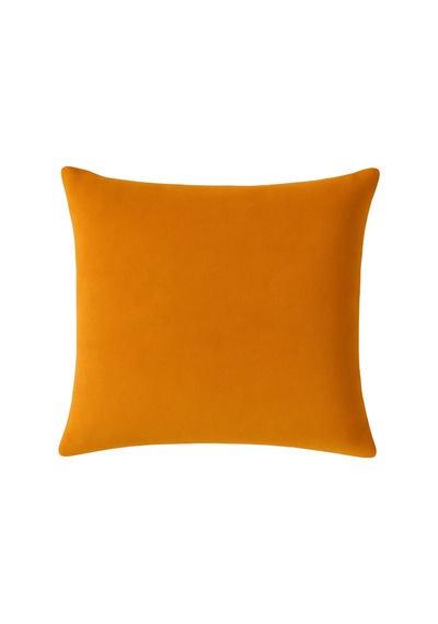 Luna Serisi Kadife Dokulu Kırlent Kılıfı 45 X 45 Cm - Turuncu