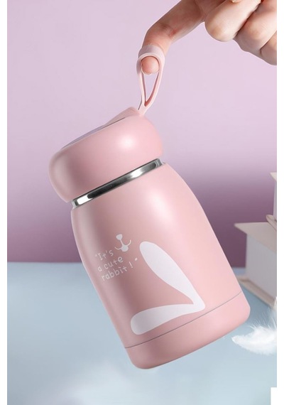 Pembe 304 Çelik 320 Ml Bebek Mama Saklama Termosu Mug Cin493pm Pembe