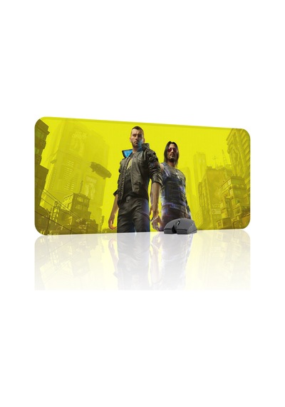 Cyberpunk 2077 Kaymaz Dikişli Kauçuk Oyuncu Mousepad V1 - 90x40 Xxl Gaming Mouse Pad Fare Altlığı