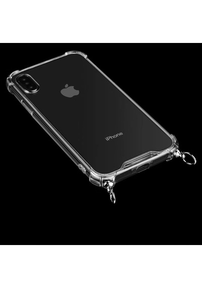 Teknomoda Apple Uyumlu iPhone Se 2020 Seffaf Boyun Omuz Askili Ipli Kilif 378746222