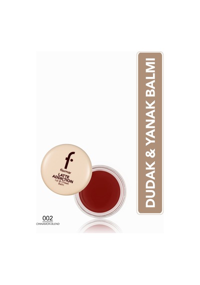 Flormar Latte Doğal Renk Veren Parlak Bitişli Dudak Ve Yanak Balm'ı 002 Cnnmon Blend