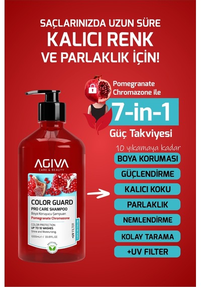 Boya Koruyucu Nemlendirici Saç Bakım Şampuanı-1000ml