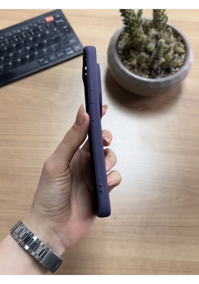 Redmi Note 14 Pro 5g Silikon Kılıf Xfab Mürdüm