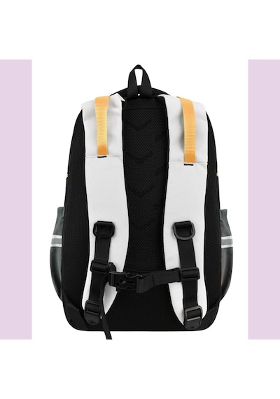 Ortopedik Ultra Lüx Büyük Boy 45 30 20 Cm Su Geçirmez Laptop Bölmeli Sırt Çantası Gri