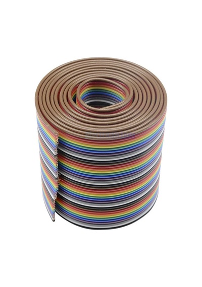 40 Pin Rainbow Ribbon Idc Kablo 1 Metre