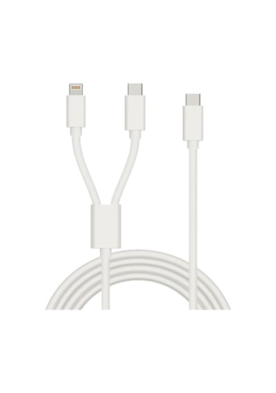 2in1 5a 120w Type-c To Type-c Ve Lightning Hızlı Data Ve Şarj Kablosu 120cm Sx31c Standart