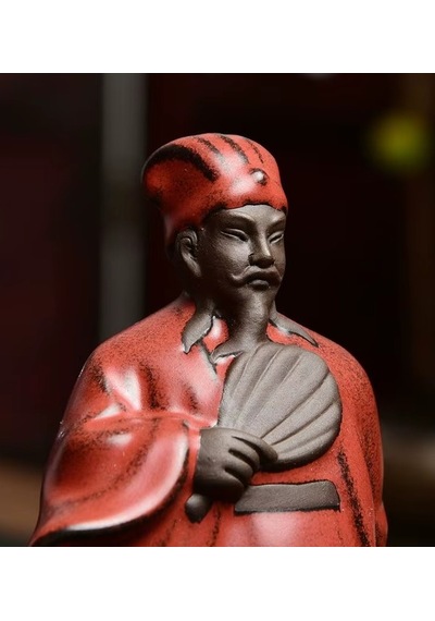 Zhuge Liang Seramik Çay Seremonisi Figürü