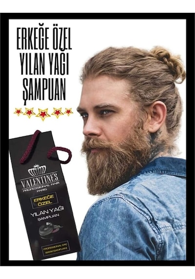 Valentines Professional Erkeğe Özel Yılan Yağı Şampuan 500 ML