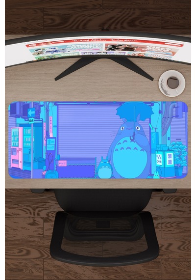 Totoro Anime V3 - 70x30 Xl Gaming Kauçuk Kaymaz Taban Mouse Pad Fare Altlığı