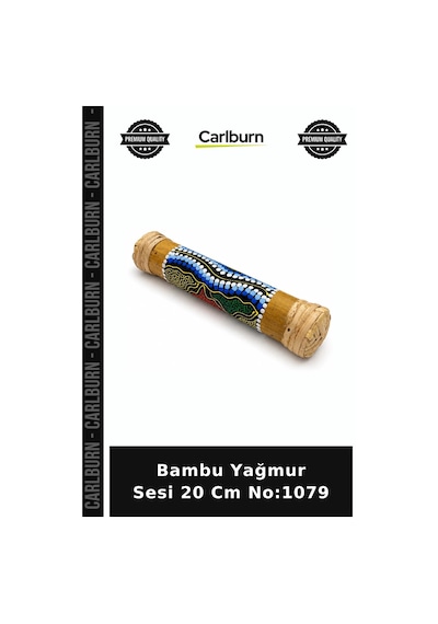 Özel Üretim Müzik Aleti Ritim Dekoratif Doğal Bambu Yağmur Sesi 20 Cm No:1079