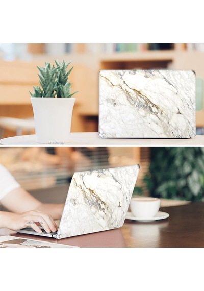 Apple Uyumlu MacBook Pro Kılıf 13inç M1-m2, Mermer08nl Type-c'li Model A2338 A2289 A2251 A1706-08 A1989 A2159 İle R-32