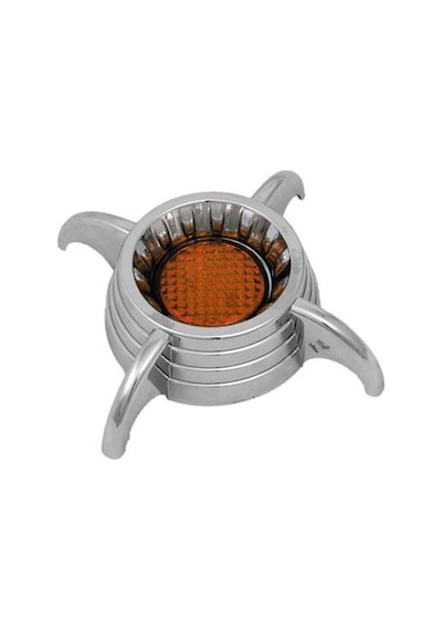 Jant Kapak Fırfırı Takımı Universal Küçük 4 Kollu Ahtapot Ortası Sarı Krom Kaplama CF 2004