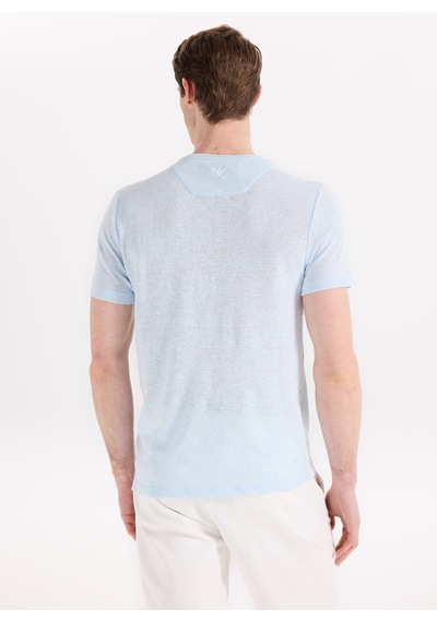 Fabrika Açık Mavi Erkek Pamuklu T-shirt F6sm-tst 2900