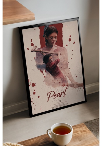 Pearl Siyah Ahşap Çerçeveli Poster, Dekoratif Film Duvar Tablosu