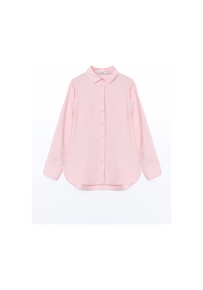 Lcwaıkıkı Classic Pembe Kadın Basic Gömlek