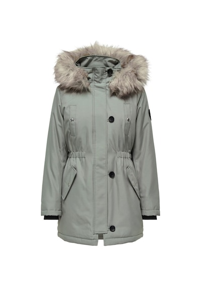 Only Kapüşonlu Yeşil Kadın Parka 15304625 001