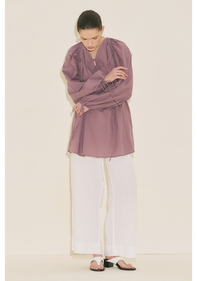 Manuka Bağlama Detaylı Tunik Pembe Ss26tnk00003-78 Pembe