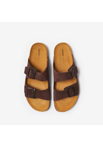 Cocoa Terlik Erkek 19b5 Frau Leather Kahverengi