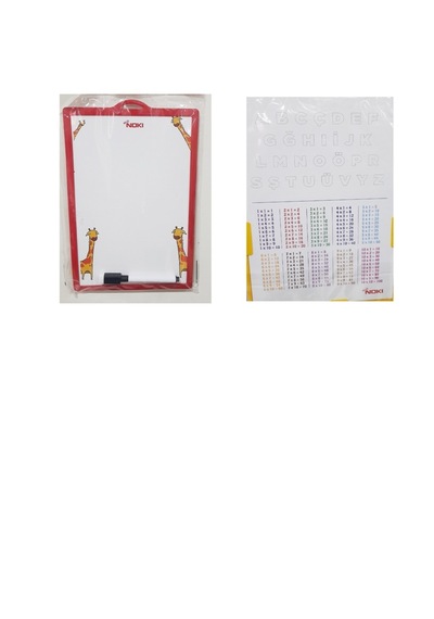 Noki Çift Taraflı Yazı Tahtası Çarpım Tablolu 17x25 Kırmızı