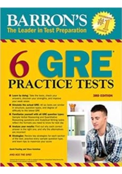 Barron's 6 GRE Practice Tests (3Rd Ed.) 9781438011028