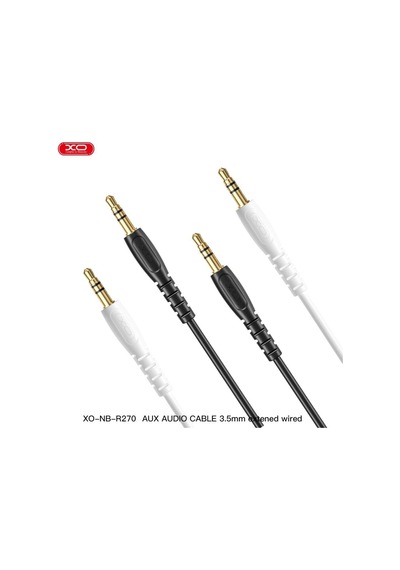 Nb-r270 3.5 Mm Jack Aux 1m Hd Ses Aktarım Kablosu Beyaz