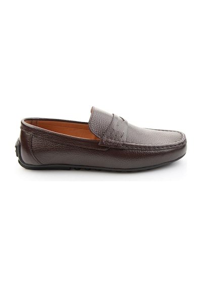 Kahve Hakiki Deri Erkek Loafer Ayakkabı E01547011240