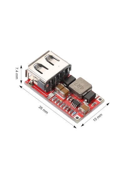 6-24v To 5v 2a Usb Voltaj Düşürücü Hw384 Mini Usb Çıkış Şarj Taşınabilir Güç Kaynağı Araba Mobil Dc
