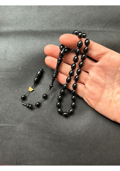 Sıkma Kehribar Tesbih Özel Yazılı, Emine Reşvani Usta İmzalı Erkek Hediye Sertifikalı İsimli Ks1650