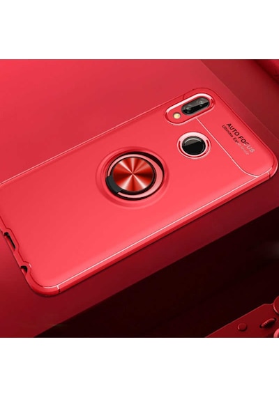 Huawei P20 Lite Kilif Yüzüklü Tam Korumali Silikon Kapak 418746982