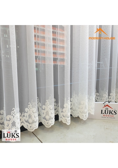 Lüks Grek Etek Işlemli Tül Perde 1 Yüksek Kaliteli- Modern House Lüks Grek Etek Işlemli Tül Perde 1 Yüksek Kaliteli- Modern House