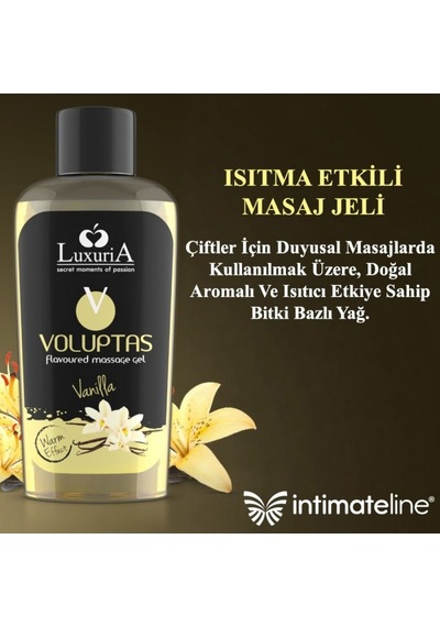 İntimateline Voluptas Vanilya Aromalı Isıtıcı 100 Ml Masaj Jeli